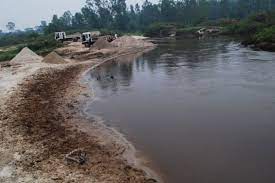 Sand mining drying up River Rwizi in Mbarara.