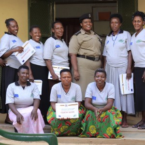 some of the care takers of the safe spaces handling issues of GBV and other human rights violations